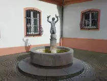 Mainz, Brunnen am Osteiner Hof in der Gaustra�e (01.03.2020)