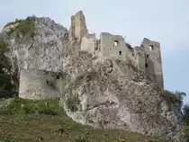 Lednica / Lednitz, malerische Ruine einer Raubritterberg, erbaut im 13. Jahrhundert (30.08.2019)