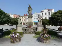 Pribor / Freiberg in M�hren, Mariens�ule am Sigmund Freud Platz (31.08.2019)