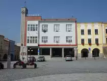 Pribor / Freiberg in M�hren, Rathaus am Namesti Sigmunda Freuda (31.08.2019)