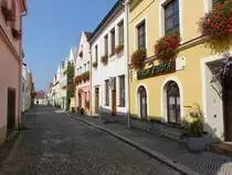 Novy Jicin / Neu Titschein, historische H�user in der Kostelni Stra�e (31.08.2019)