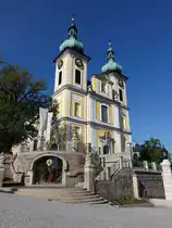 Donaueschingen, Stadtkirche St. Johann, erbaut von 1724 bis 1747 im b�hmischen Barockstil (25.05.2019)