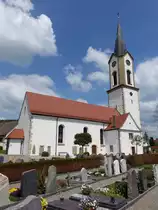Kirchenhausen, kath. Pfarrkirche St. Marien, erbaut von 1703 bis 1730 (25.05.2017)