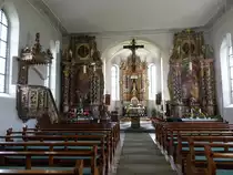 Rorgenwies, barocke Alt�re von 1720 in der Wallfahrtskirche St. Maria (25.05.2017)