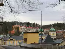 Blick bei einer Wanderung auf Marienbad am 22. Februar 2020.