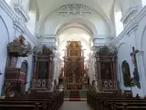 F�hrbr�ck, barocker Innenraum der Klosterkirche Maria Himmelfahrt (27.05.2017)