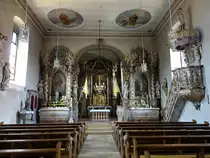 Fahr, barocke Alt�re und Kanzel in der Pfarrkirche St. Johannes (28.05.2017)