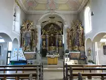 Herlheim, barocke Alt�re in der Pfarrkirche St. Jakobus (28.05.2017)