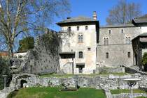 Locarno Castello Visconteo - das Castello diente von 1513 bis 1798 als Sitz der Landv�gte. Foto vom 07.04.2008