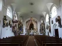 Sch�nthal, barocker Innenraum der ehem. Klosterkirche St. Michael (03.06.2017)