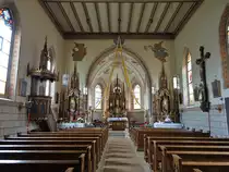 Kulz, neugotischer Innenraum der Pfarrkirche St. Josef (04.06.2017)