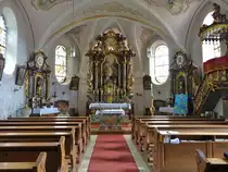 Thanstein, barocker Alt�re und Kanzel der St. Johannes (04.06.2017)