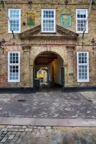 Das Flensborghus in der Norderstra�e 76 in Flensburg ist Sitz des S�dschleswigschen Vereins (SSF) und der D�nischen Jugendorganisationen in S�dschleswig (SdU), des Landesverbandes des S�dschleswigschen W�hlerverbandes (SSW) und der F�deralistischen Union Europ�ischer Volksgruppen (FUEN). Aufnahme: 2. Mai 2020.