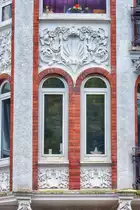 Jugendstil an der Toosb�ystra�e in Flensburg. Aufnahme: 2. Mai 2020.
