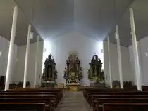 Karlburg, Barockalt�re in der modernen St. Johannes Kirche (15.08.2017)