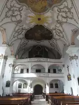 Viechtach, Orgelempore in der Stadtpfarrkirche St. Augustinus (04.11.2017)