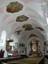 Neukirchen beim Heiligen Blut, barocker Innenraum der Wallf. Kirche Maria Geburt (05.11.2017)