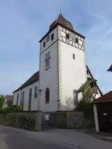 Sersheim, ev. Pfarrkirche, erbaut im 11. Jahrhundert, Kirchenschiff neu erbaut 1753 (24.06.2018)