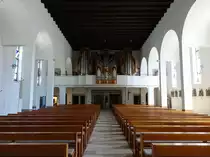 Br�tzingen, Orgel von Rudolf Kubak in der kath. St. Antonius Kirche, Kirche erbaut von 1934 bis 1935 (01.07.2018)