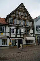 Rinteln, historisches Fachwerkhaus in der Weserstra�e (11.05.2010)