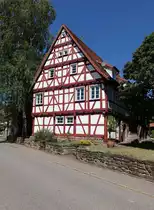 Hambach, historisches Fachwerkhaus in der Hauptstra�e (01.07.2018)
