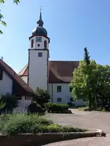 Heimsheim, ev. Pfarrkirche, erbaut bis 1650, erweitert 1732 und 1754 (01.07.2018)