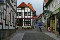 Alfeld/ Leine, Fachwerkh�user in der kurzen Stra�e (11.05.2010)
