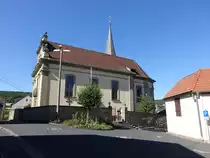 Althausen, Pfarrkirche St. Cyriakus, erbaut 1750 (07.07.2018)