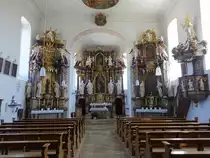 Fridritt, barocke Alt�re und Kanzel in der Pfarrkirche Maria Himmelfahrt (07.07.2018)