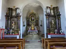 L�hrieth, sp�tbarocke Alt�re in der Pfarrkirche St. Jakobus (07.07.2018)