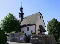 Ortenberg, die B�hlweg-Kirche  Maria zur Ruh , 1497 neu aufgebaut, seit 1972 �komenisch genutzt, Juni 2020