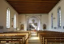 Ortenberg, Blick zum Altar in der Kirche St.Bartholom�us, Juni 2020