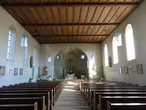 Winkels, Innenraum der kath. Pfarrkirche St. Bonifatius, erbaut 1937 durch Eugen Altend�rfer (07.07.2018)
