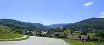 Diersburg, Blick von Norden auf den Weinort im Ortenauer H�gelland, Juni 2020