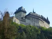 Burg Karlstejn, erbaut ab 1348 durch Kaiser Karl IV als sicherer Aufbewahrungsort f�r den Kronschatz (27.06.2020)