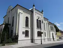 Louny / Laun, Synagoge in der Hilbertova Stra�e, erbaut 1871, heute Archiv (27.06.2020)