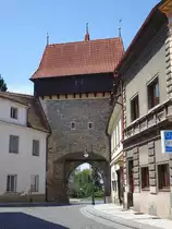 Louny / Laun, Saazer Tor in der Zatecka Stra�e (27.06.2020)