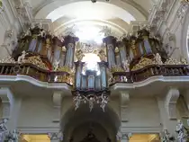 Stara Boleslav / Altbunzlau, Orgelempore in der Maria Himmelfahrt Kirche (28.06.2020)