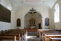 Sch�nenbuchen, Blick zum Altar in der Wallfahrtskapelle, Juli 2020