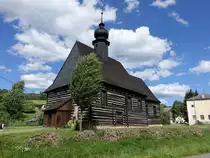 Horni Marsov / Marschendorf, Holzkirche St. Michael, erbaut 1608 (30.06.2020)
