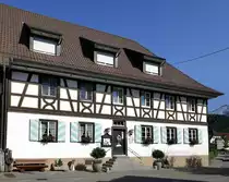 Hofstetten, Gasthaus  Drei Schneeballen  von 1493, Juli 2020
