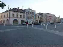 Svitavy / Zwittau, historische H�user am Friedensplatz Namesti Miru (01.08.2020)
