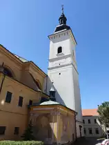 Moravska Trebova / M�hrisch-Tr�bau, Pfarrkirche Maria Himmelfahrt, erbaut ab 1726 (01.08.2020)