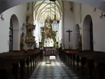 Mohelnice / M�glitz, Innenraum der Dekanatskirche St. Thomas (01.08.2020)
