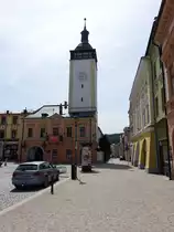 Hranice na Morave / M�hrisch Wei�kirchen, sp�tgotisches Rathaus am Masarykovo Namesti (02.08.2020)