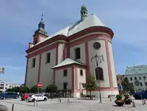 Hranice na Morave / M�hrisch Wei�kirchen, Pfarrkirche St. Johannes, erbaut von 1754 bis 1763 durch Frantisek Grimm (02.08.2020)