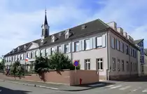 Neubreisach (Neuf Brisach), das St�dtische Krankenhaus, der Bau stammt von 1869, Juli 2020