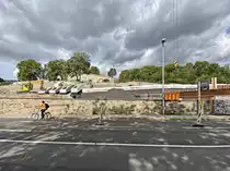 Zuk�nftige Bereich f�r die Landesgartnschau 2021 in Erfurt, gesehen am 28. August 2020.