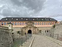Zugang zur Zitadelle Petersburg in Erfurt am 28. August 2020.
