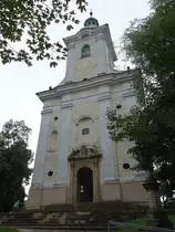 Bzenec / Bisenz, Pfarrkirche St. Johannes der T�ufer, erbaut von 1696 bis 1702 (04.08.2020)